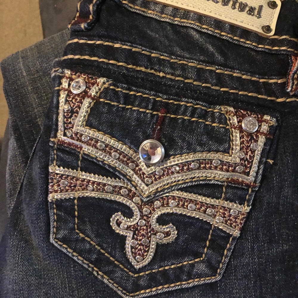 NWOT Rock Revival Celinda Dark Wash GORGEOUS